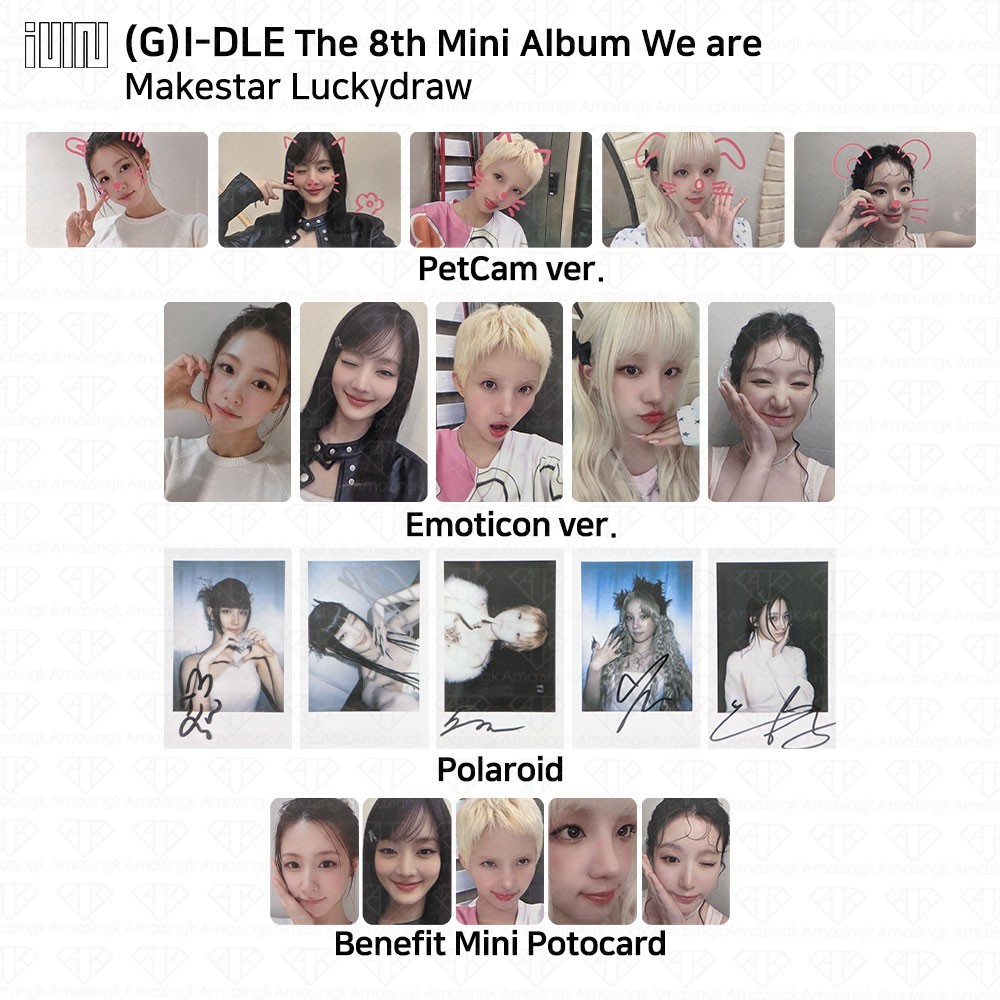 I-DLE IDLE 8th Mini Album We are MakeStar LuckyDraw Photocard