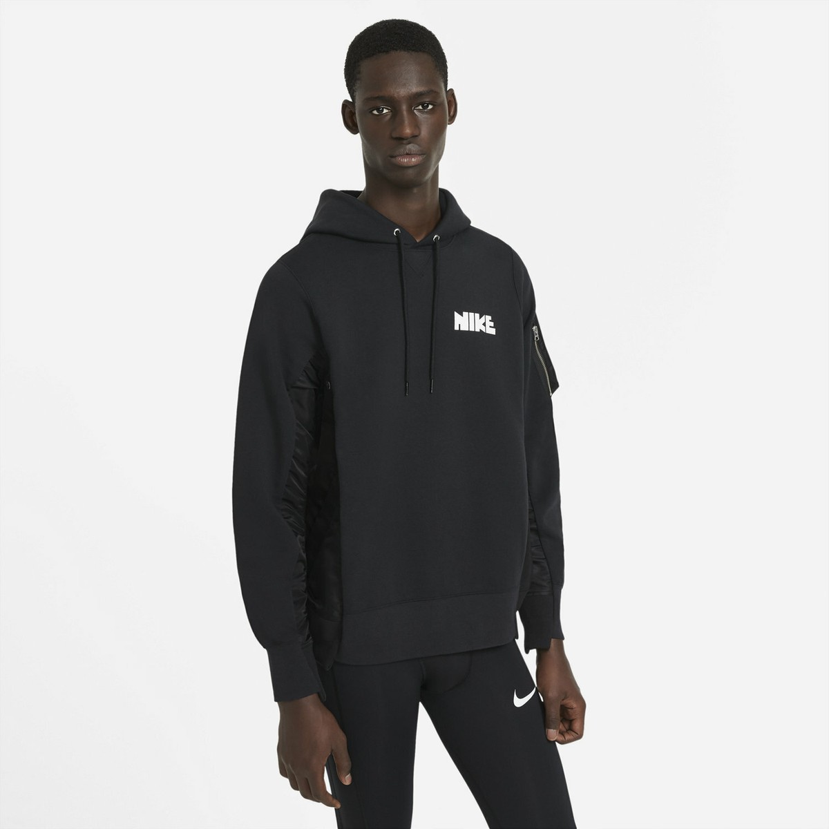Nike x Sacai NRG Hoodie - SMALL - CW2419-010 Lab Hoody Zipper