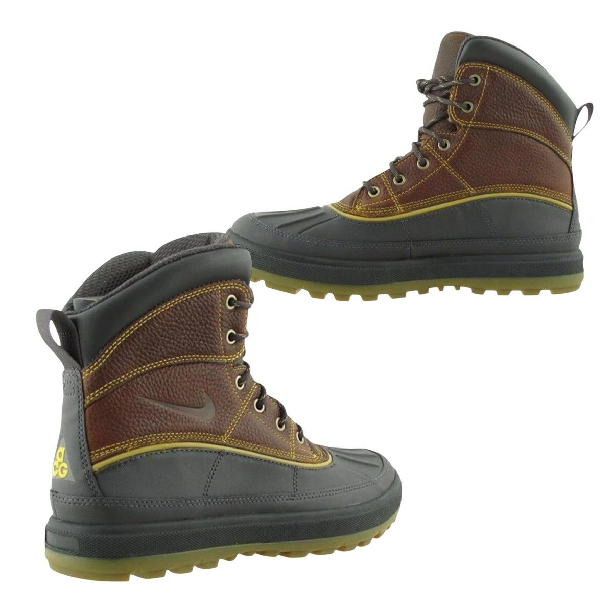 Nike ACG Woodside 2 Dark Gold Leaf 525393-770 Duck Boot Men's SIZE