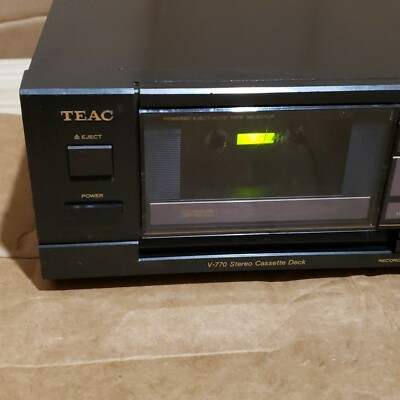RARE! Teac V-770 3-Head Hi-End Cassette Deck Japan As Untested/As
