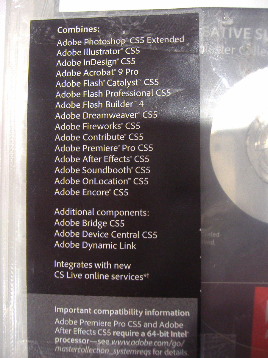 Adobe Creative Suite 5 CS5 Master Collection For MAC OS Full DVD