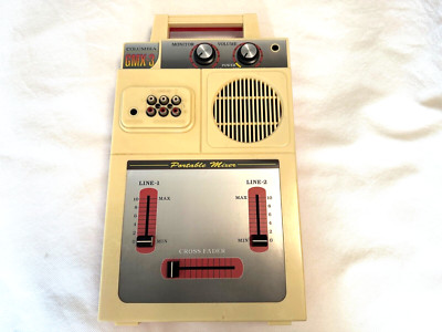 Columbia GMX-3 Vintage Portable Record Player Mixer Battery Drive