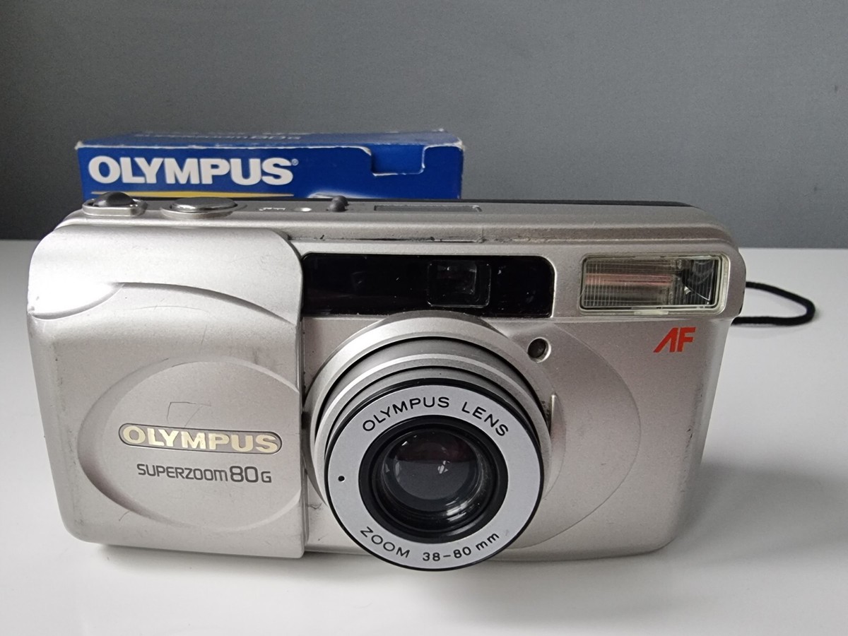TESTED Olympus superzoom 80G 35mm Point & Shoot Film Camera | eBay