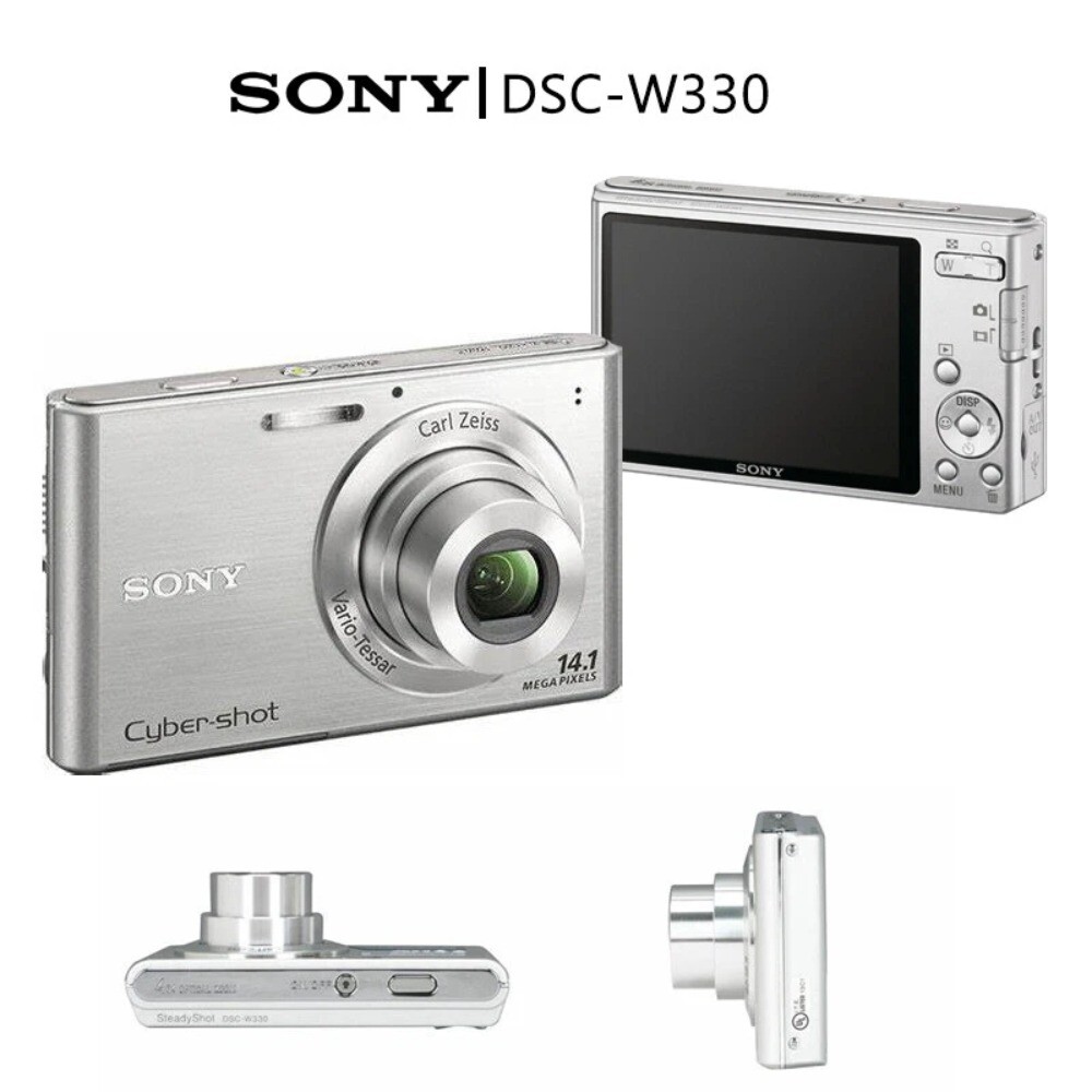 Sony DSC-W330 14.1MP CCD Vintage Digital Camera -100% Working