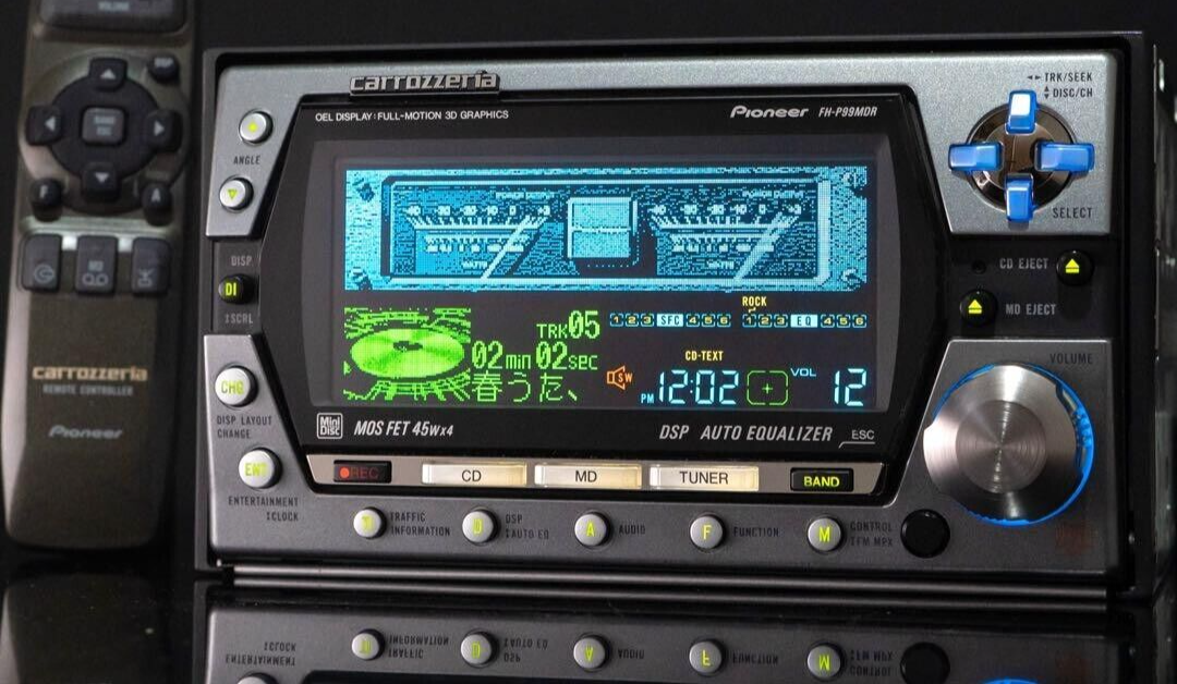 Pioneer Carrozzeria FH-P99MDR 2DIN CD/MD Player maintained Tested