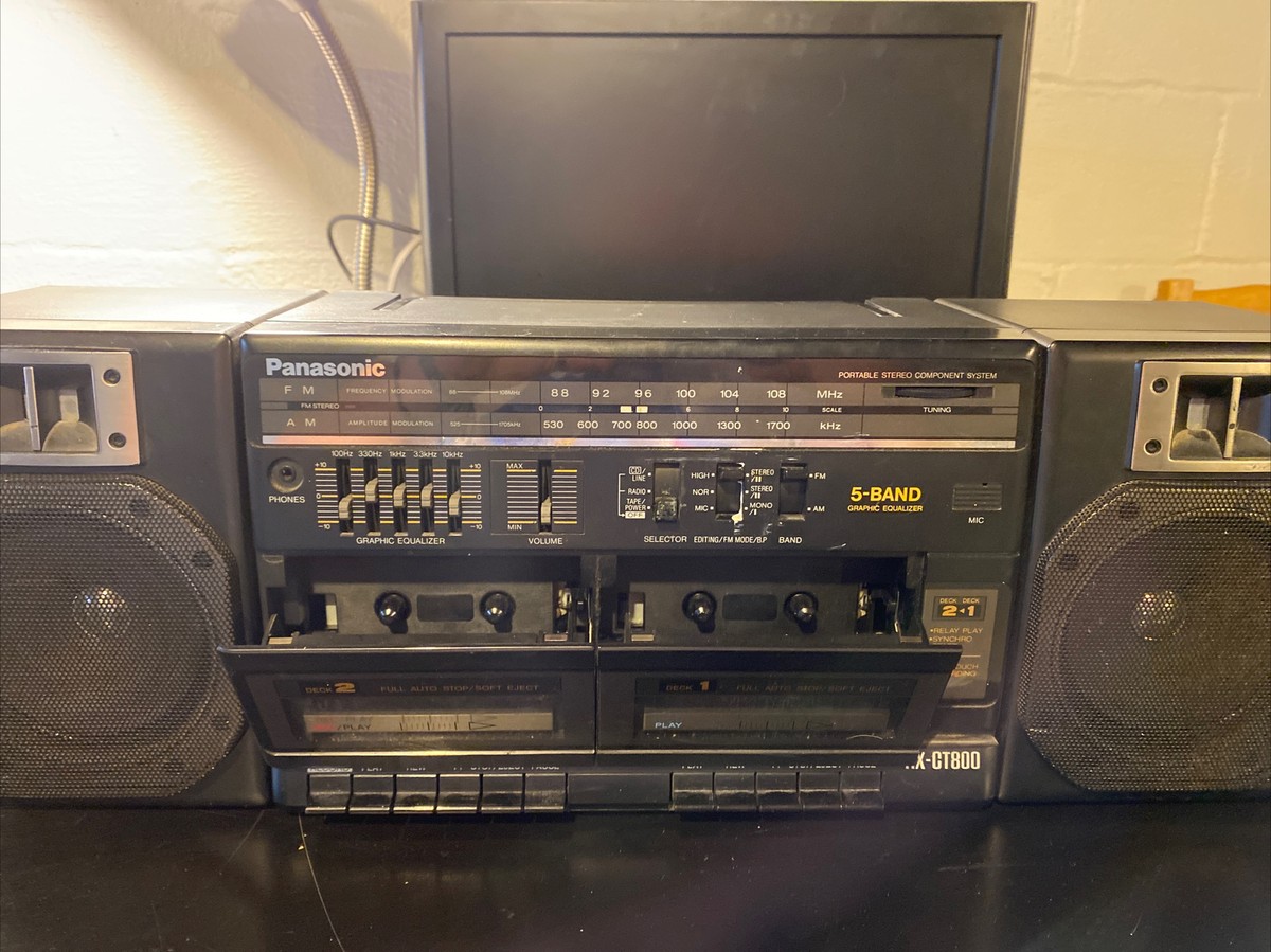 Panasonic RX-CT800 Portable Boombox AM FM Dual Cassette vintage | eBay