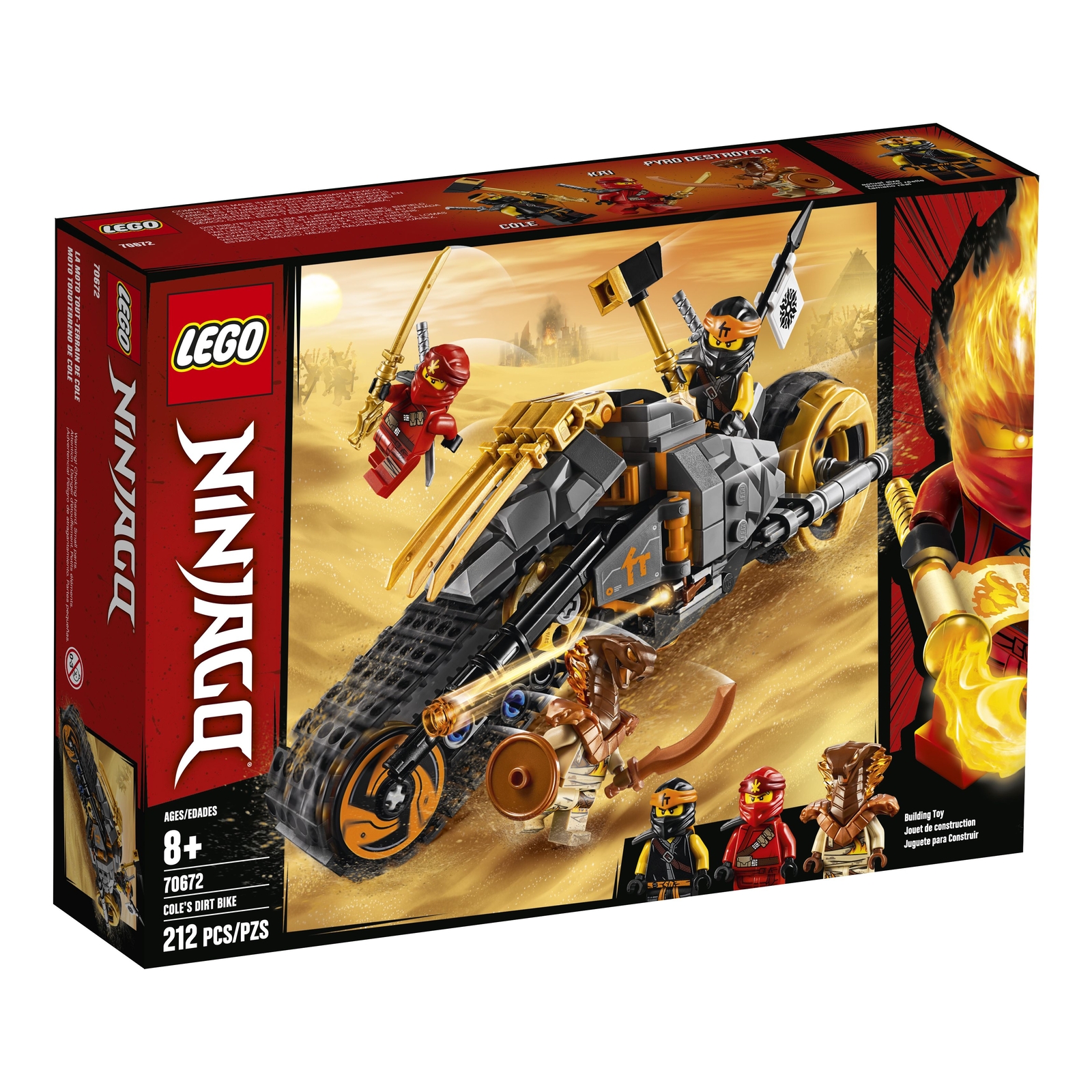 LEGO NINJAGO: Cole's Dirt Bike (70672) for sale online | eBay