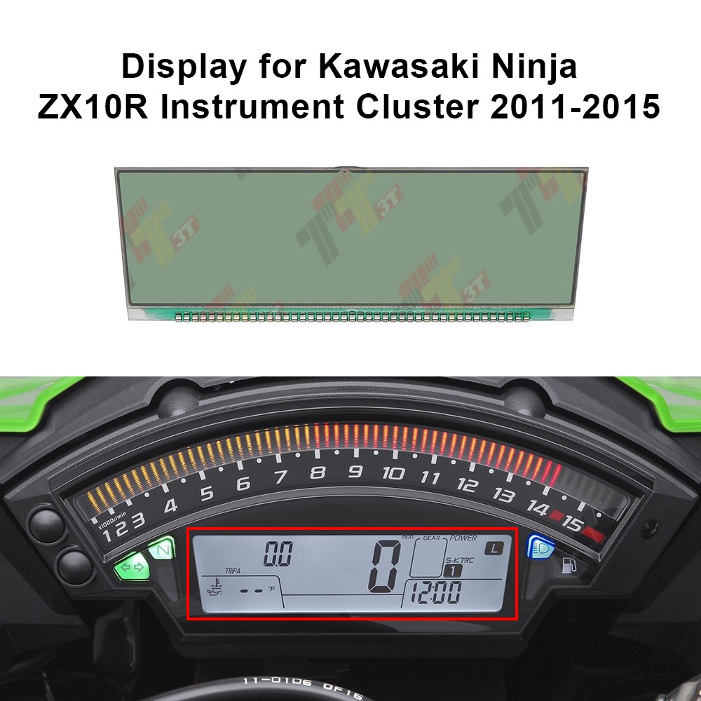 Display for Kawasaki Ninja ZX10R Instrument Cluster 11-15 | eBay