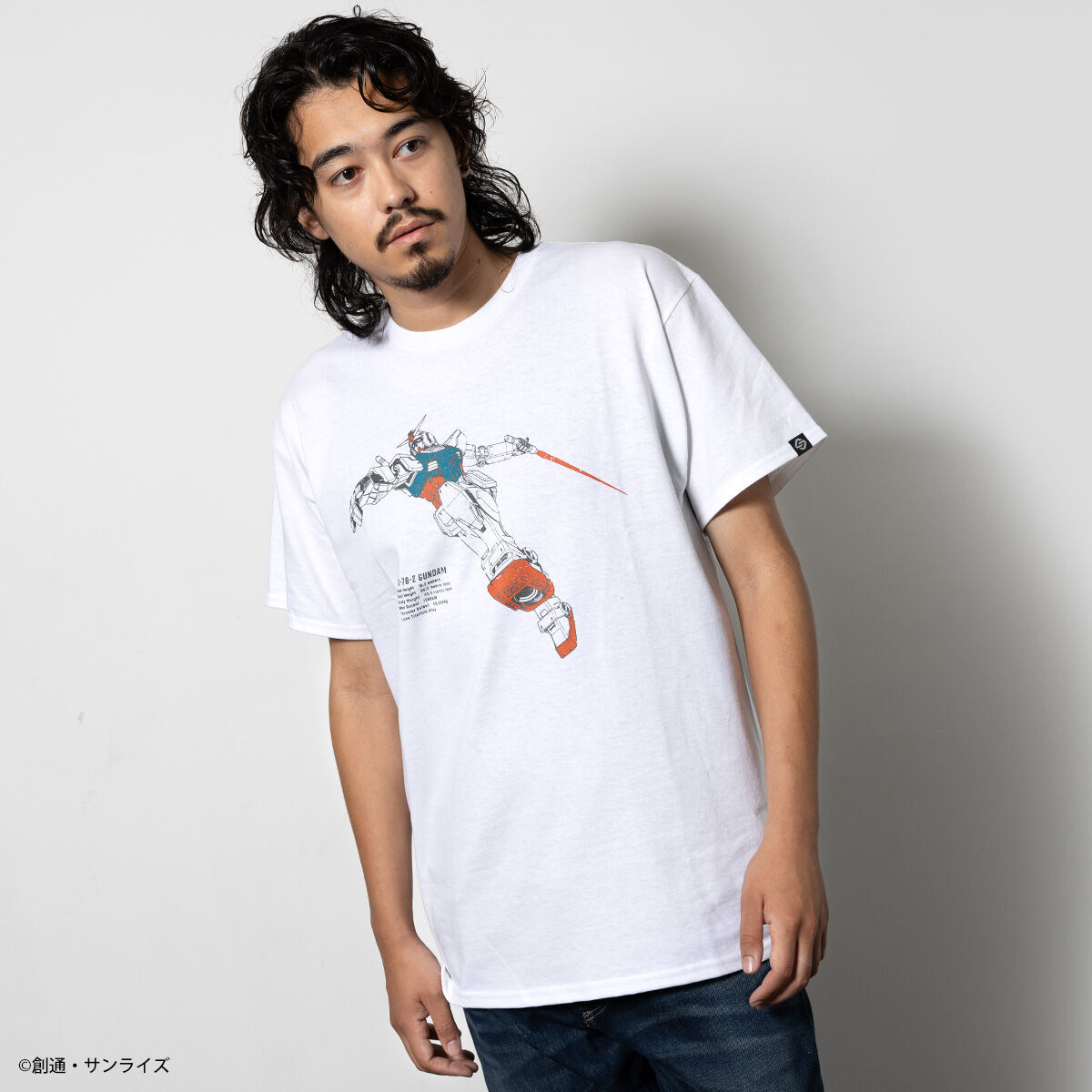 STRICT-G Mobile Suit Gundam MS Pattern T-shirt RX-78-2 white