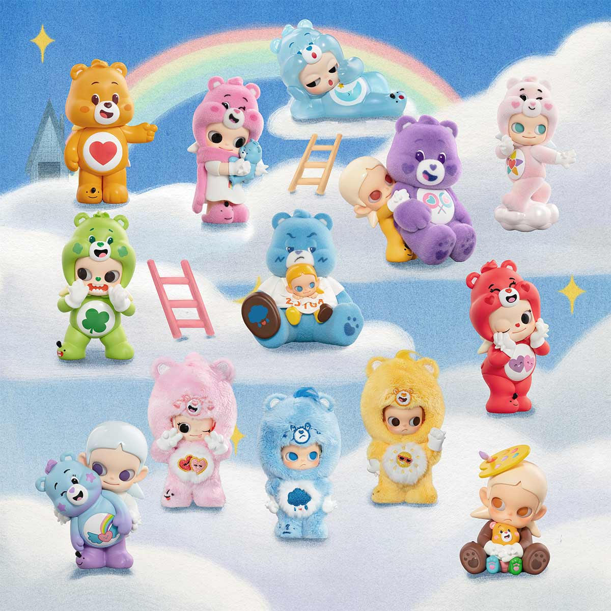 POP MART Zsiga × Care Bears Series Figures 2.48-4.25inches