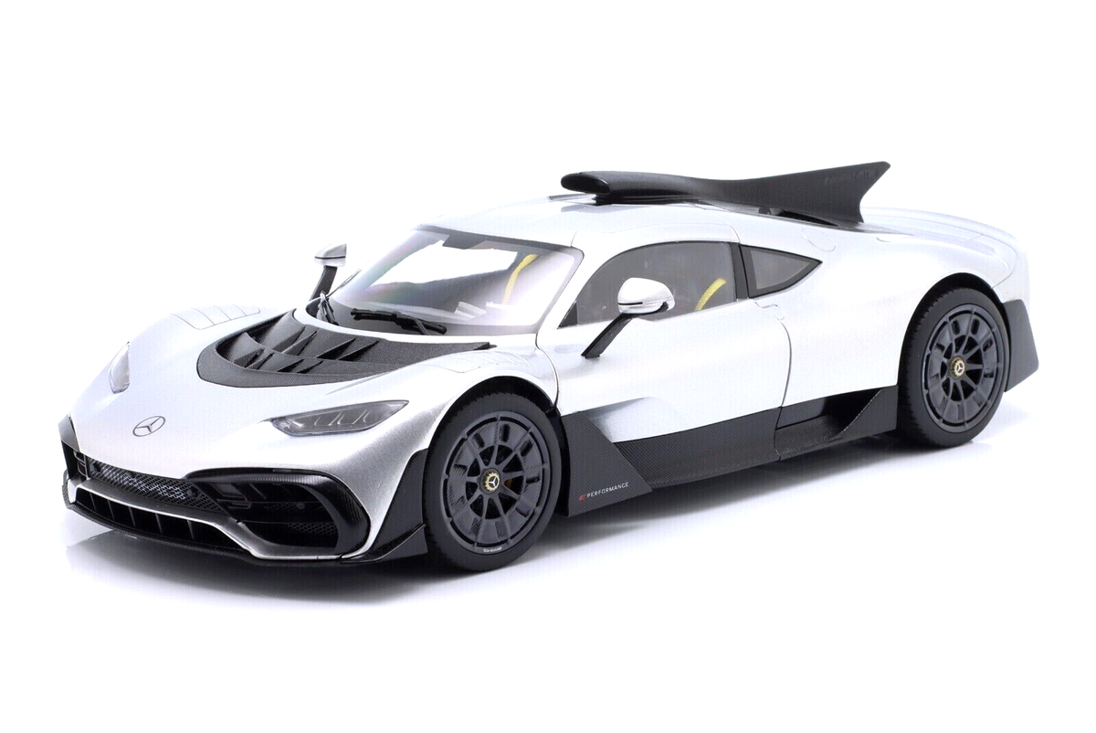 1/18 Mercedes-Benz AMG ONE Silver Diecast Model by NZG Dealer