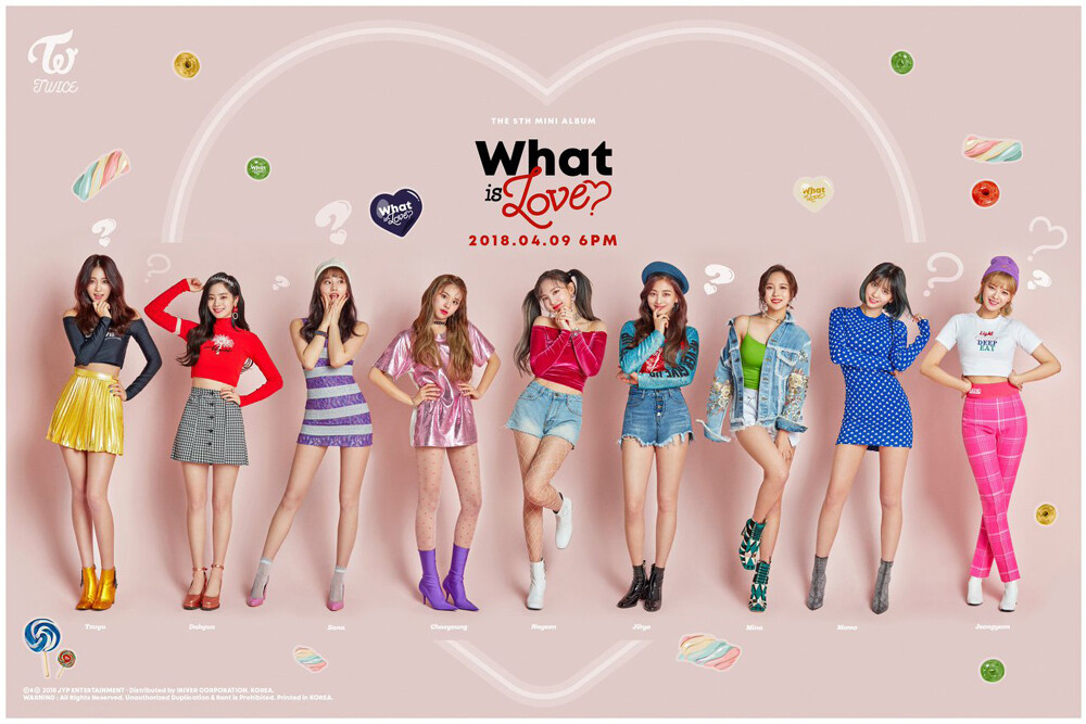 TWICE [WHAT IS LOVE?] 5th Mini Album CD+POSTER+Photo Book+7p Card+