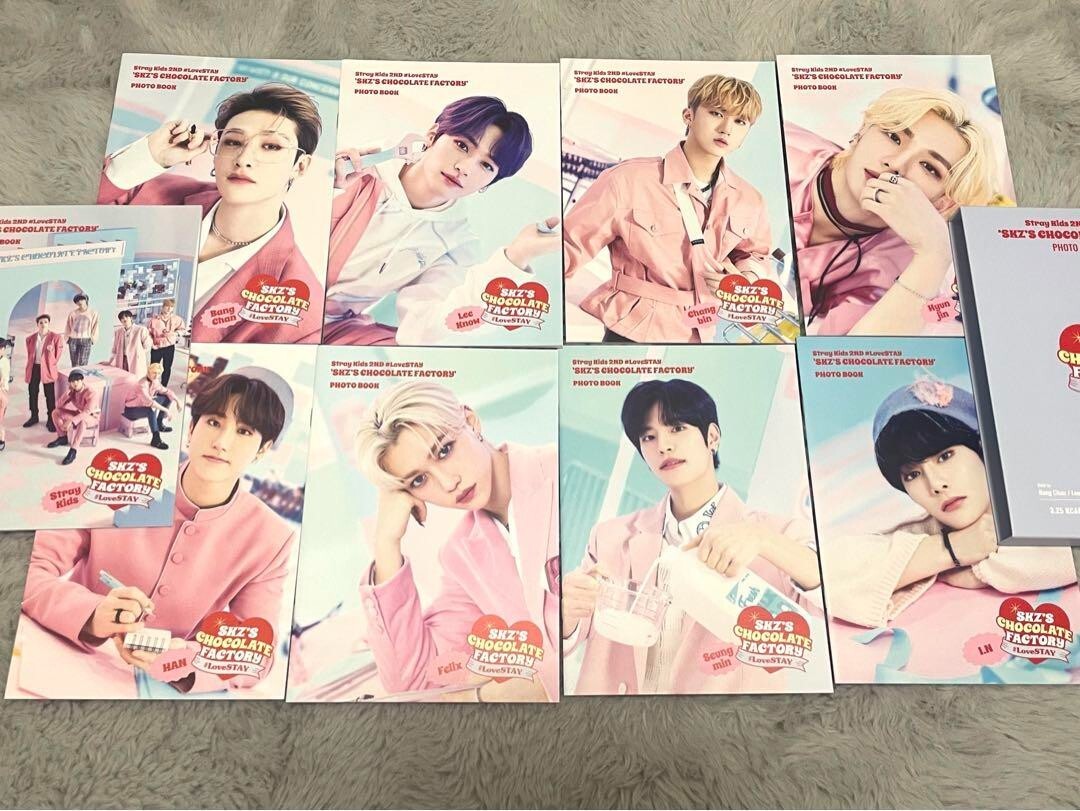 Stray kids SKZS CHOCOLATE FACTORY 2ed #LoveSTAY Set of 9 Photobook