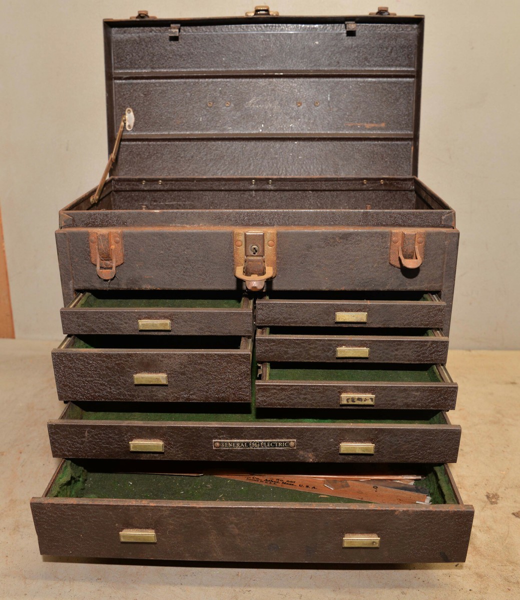 Antique Kennedy metal 7 drawer machinist chest collectible