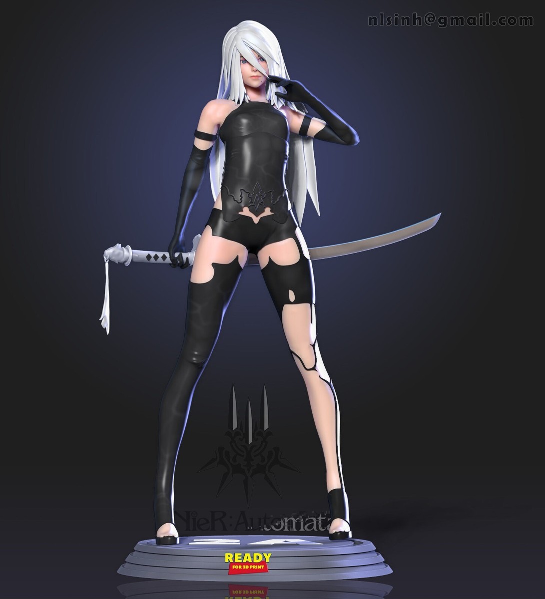 1/12th, 1/10th, 1/8th or 1/4 Scale Nier Automata A2 Version 2