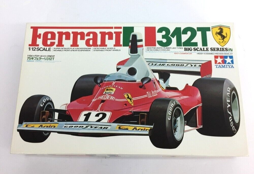 Tamiya 1/12 Ferrari 312T Big Scale Series F1 Vintage Plastic model