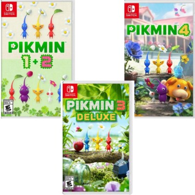 Pikmin 1+2 & 3 Deluxe & 4 Switch Brand New Game Bundle (Action