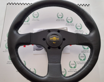 NARDI PERSONAL BLITZ 33 Steering wheel Black PU, black spokes | eBay