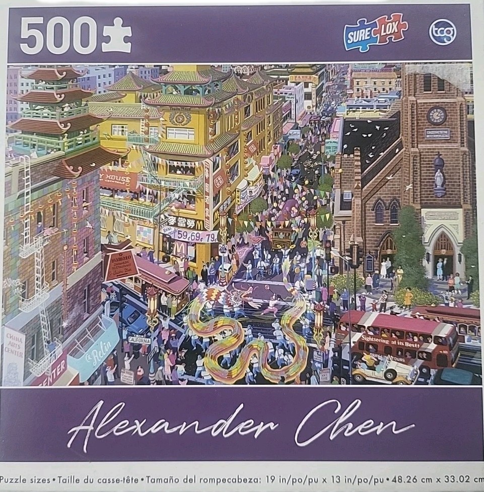 Alexander Chen Jigsaw Puzzle Chinatown San Francisco 500 Piece 19