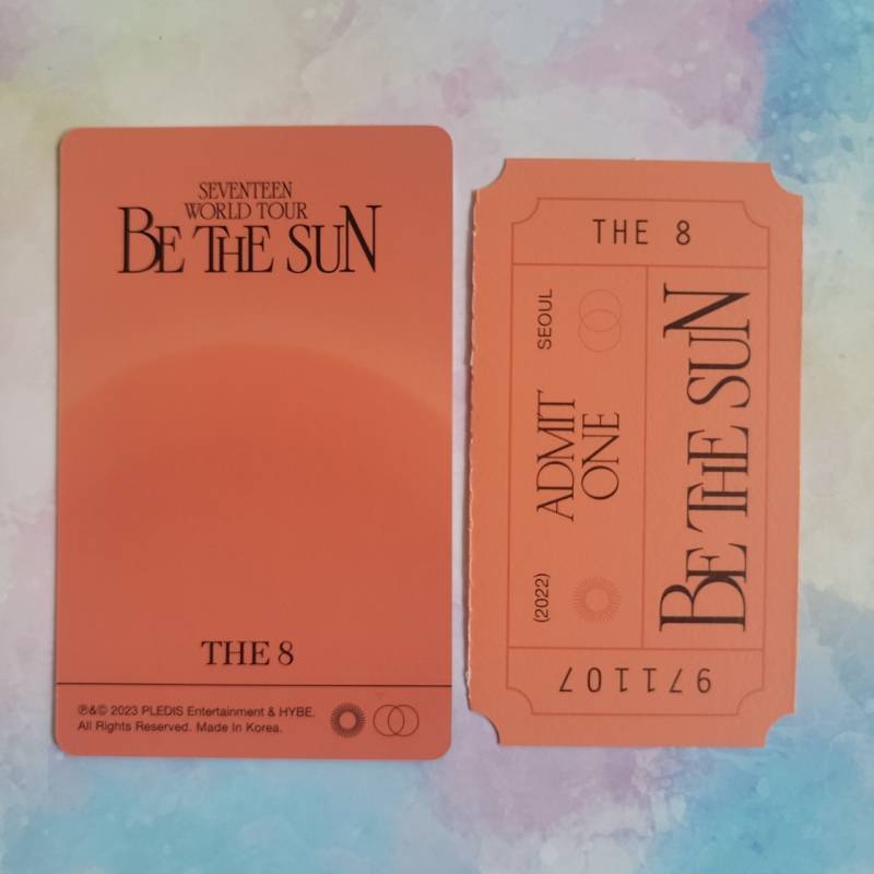 SEVENTEEN WORLD TOUR BE THE SUN - SEOUL Photocard SVT DVD PC | eBay
