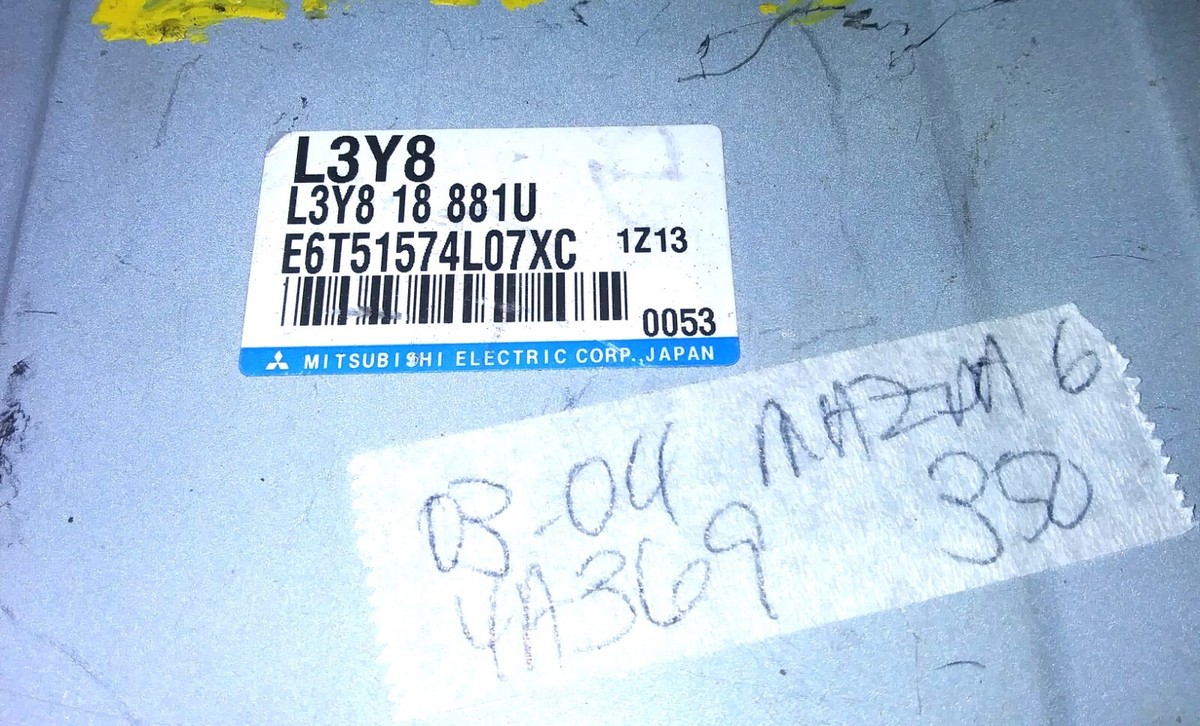 L3Y8 18 881U ecm ecu computer 2003-2004 Mazda 6 Mazda6 | eBay