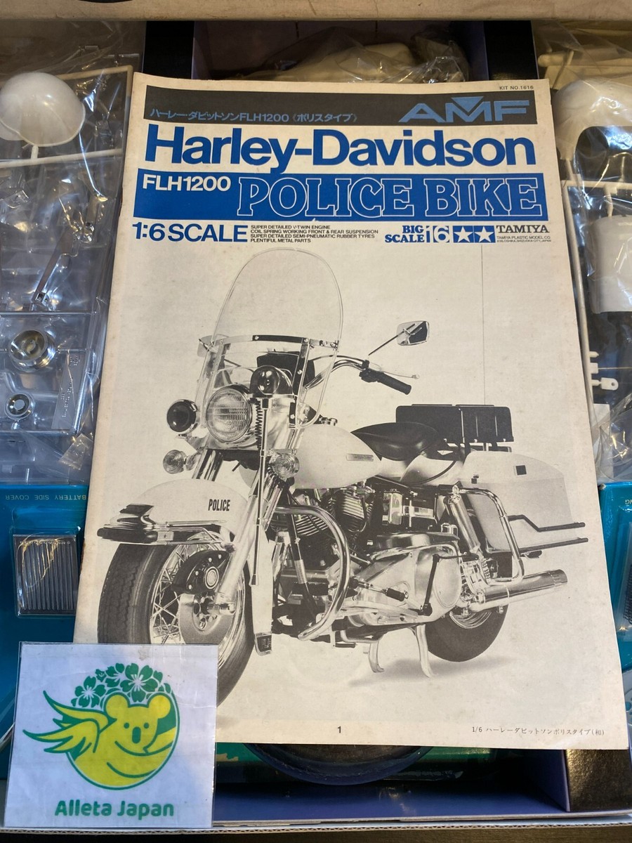 Tamiya 1/6 Scale Harley Davidson FLH1200 Police Type Plastic Model