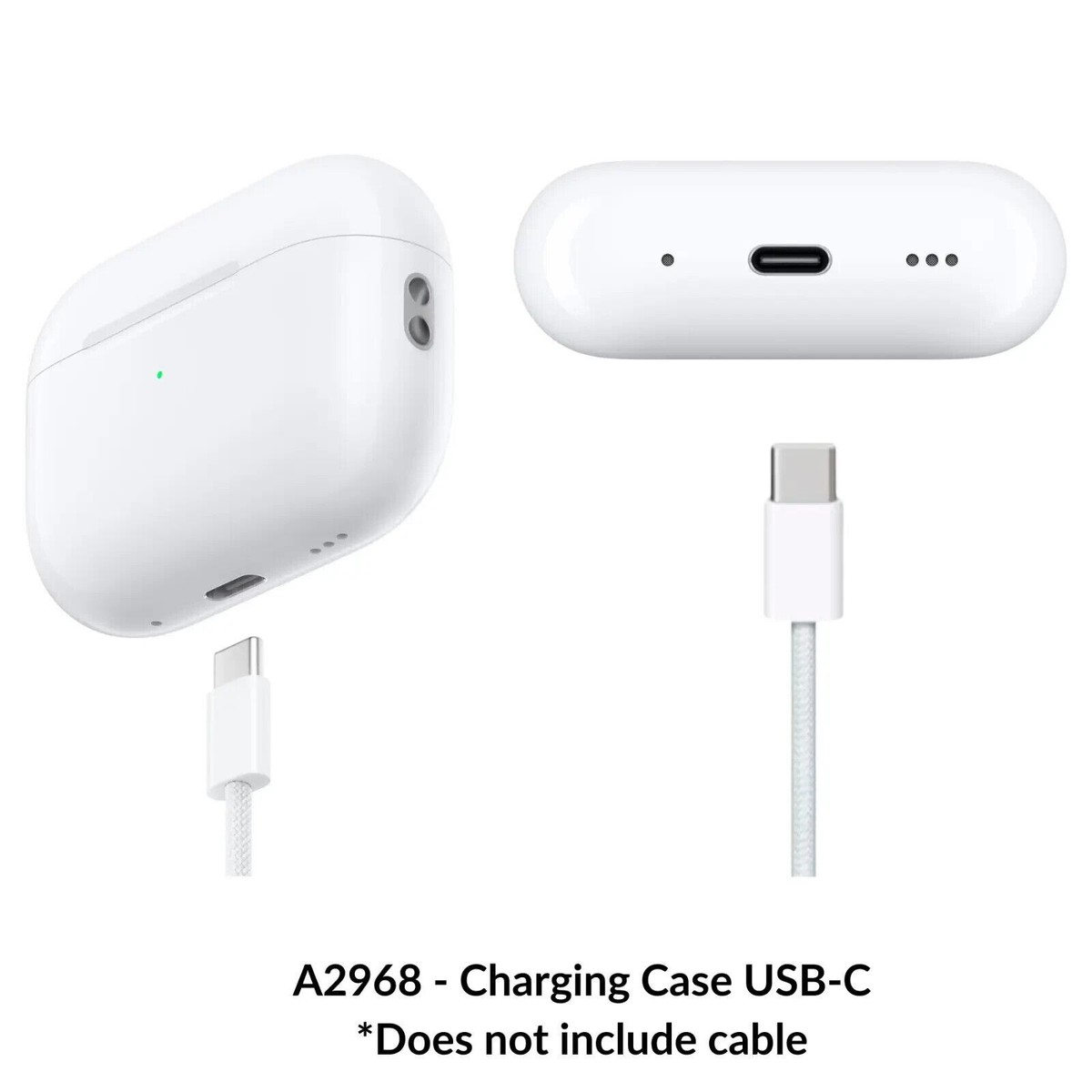 Apple AirPods Pro 2nd Gen. Replacement: USB-C Charging Case A2968