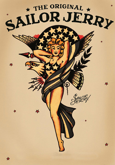 Sailor Jerry Tattoo Art 14 x 11 Photo Print | eBay