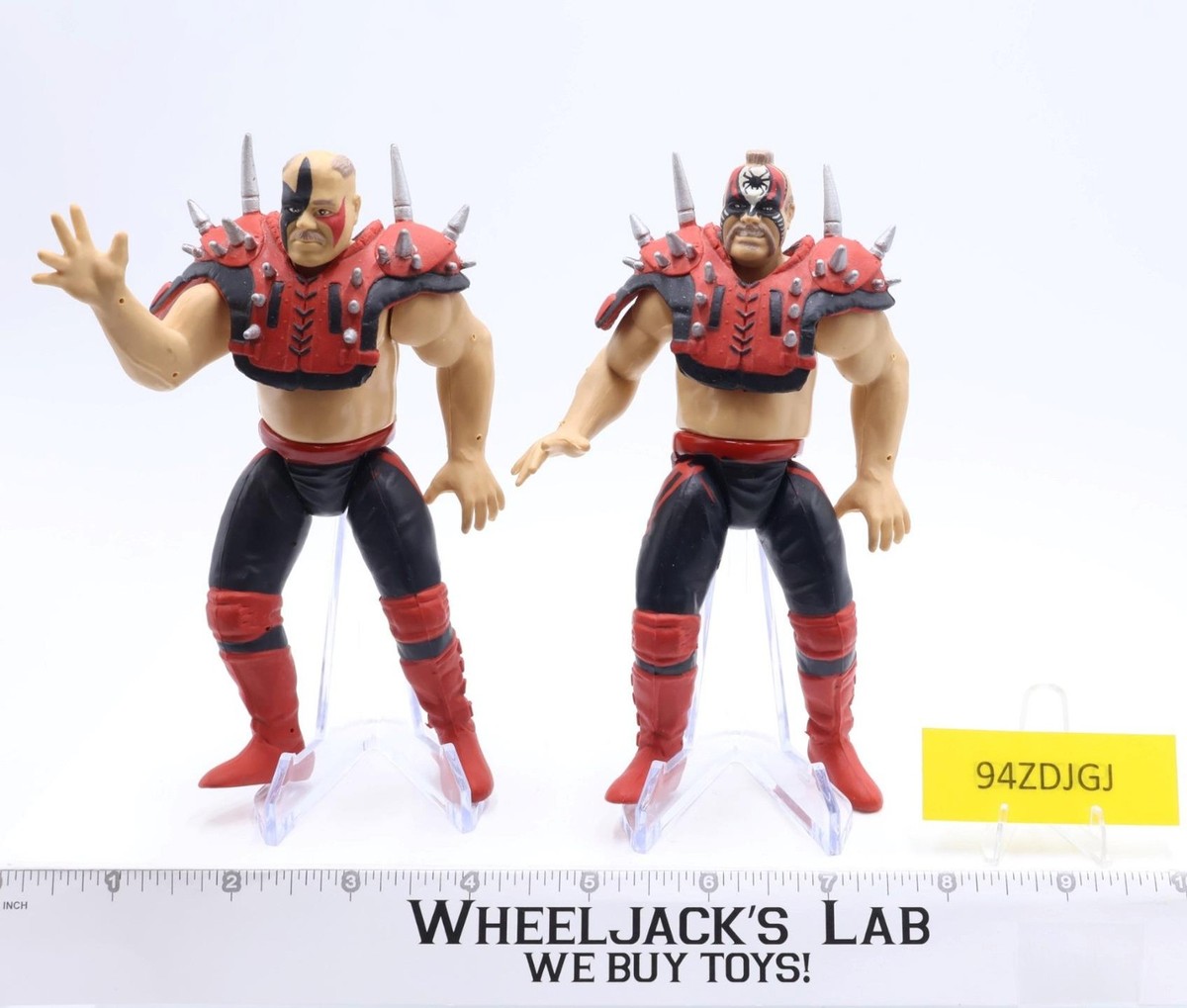 Road Warriors Hawk Animal Legion of Doom WWF Wrestling 1997 Jakks