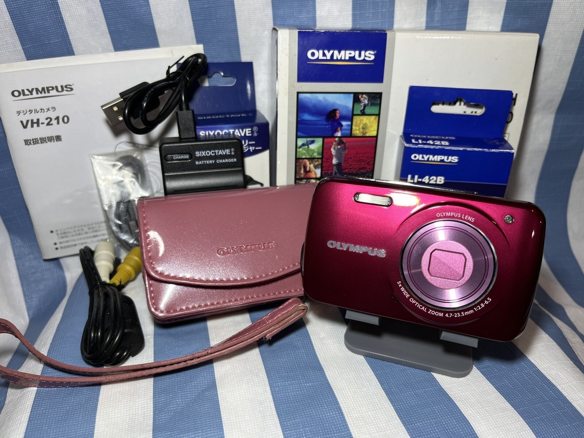 OLYMPUS VH-210 Compact digital camera ,15MP 5x,f2.8,R'Pink
