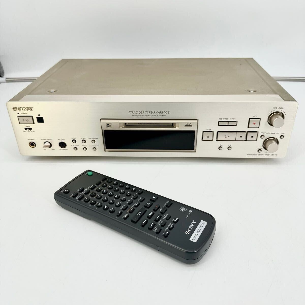 Sony MDS-JB940 MiniDisc MD Player Recorder Deck MDLP Works Great