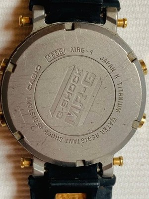 Vintage Casio G-shock Mr-g Mrg-1 Titanium Screwback 1556 Black