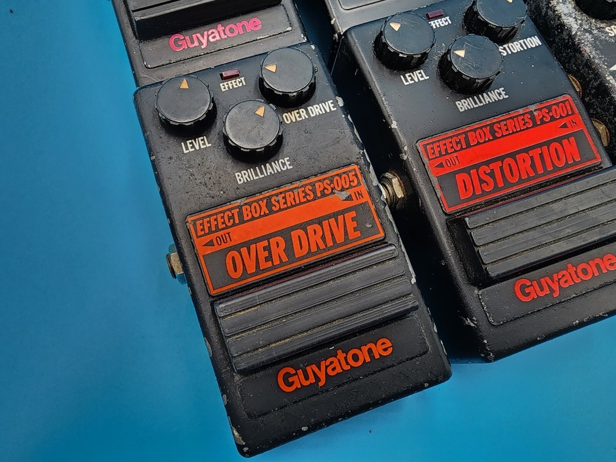 Rare Guyatone Guitar Effect Pedal Bundle PS 001 003 005 006 007