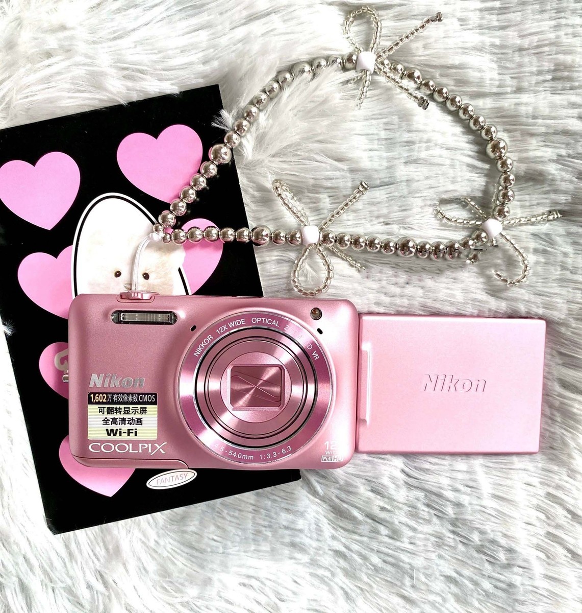 Nikon COOLPIX S6600 Pink 16.0MP Digital Camera ENGLISH language
