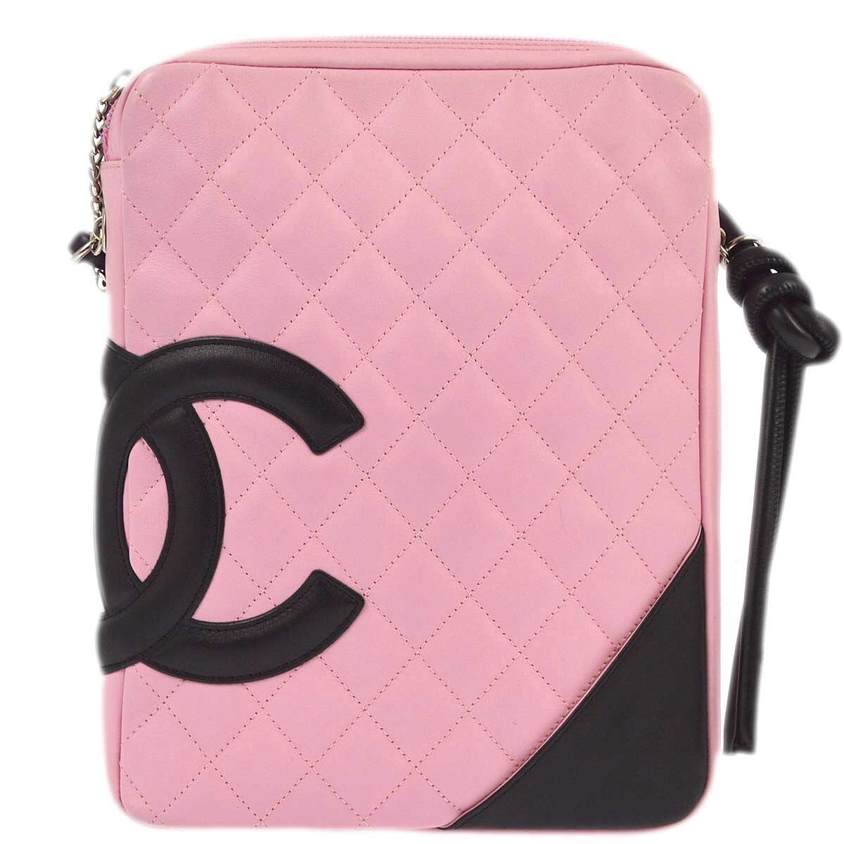 Chanel Pink Calfskin Cambon Ligne Shoulder Bag XX90195 | eBay