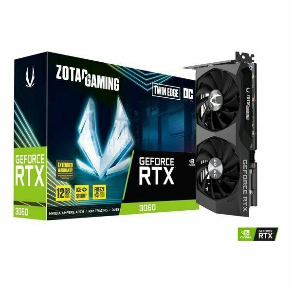 ZOTAC GAMING GeForce RTX 3060 Twin Edge OC 12GB GDDR6 Graphics