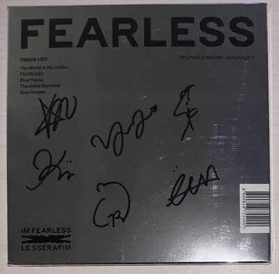 LE SSERAFIM FEARLESS 直筆サイン LE SSERAFIM [FEARLESS] All Member