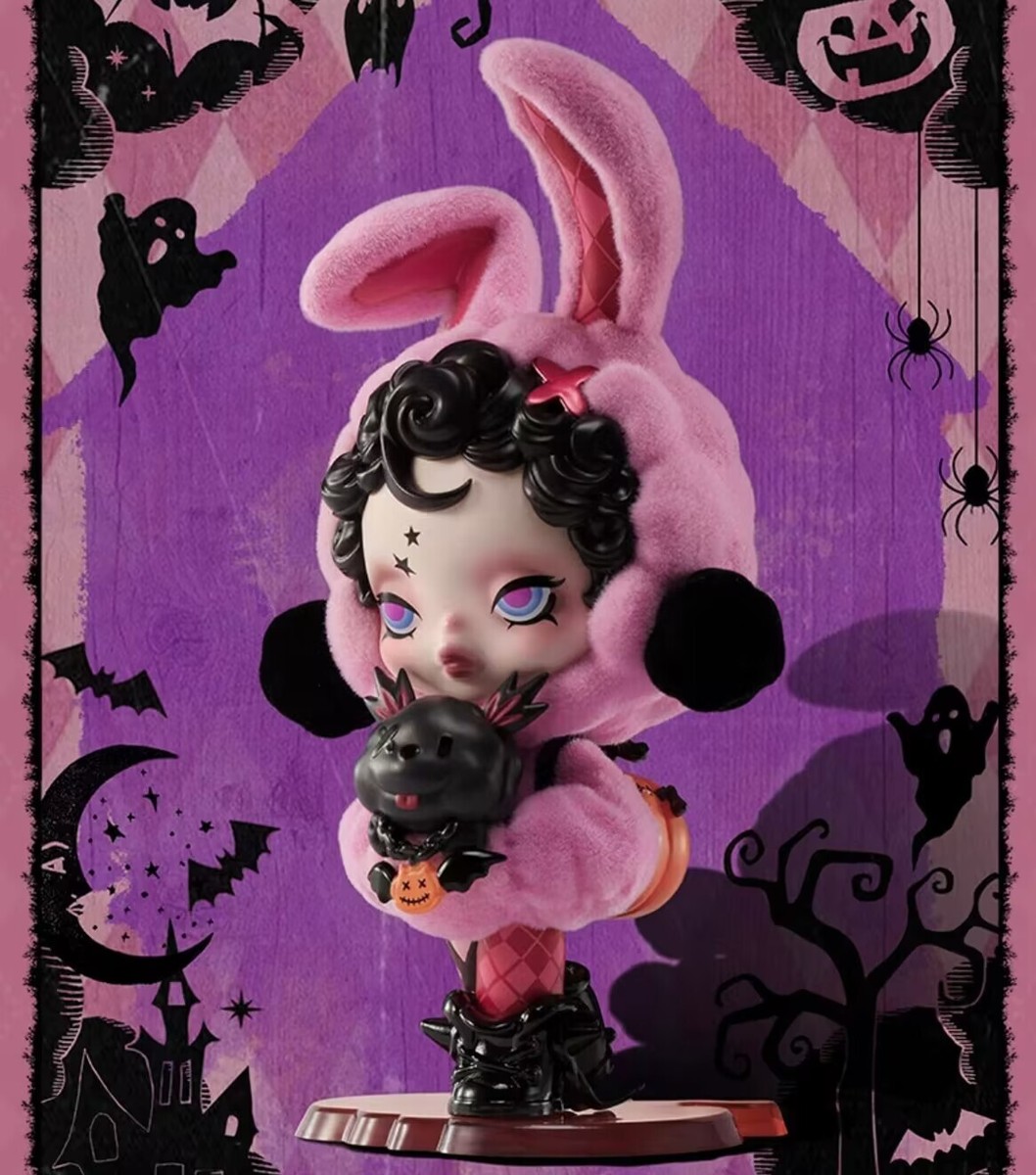 Authentic SKULLPANDA Halloween Visitors Cute Figure Toy Hot Gift