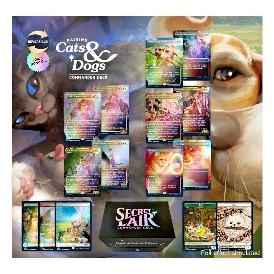 MTG Secret Lair Commander Deck Raining Cats and Dogs Limited