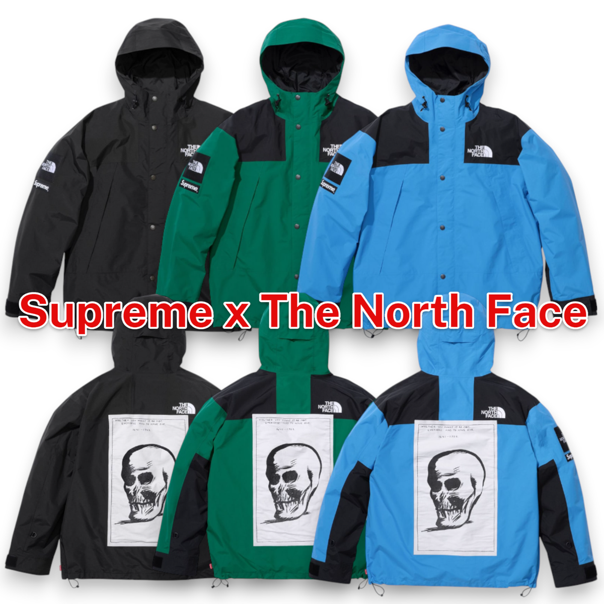 Supreme The North Face Mountain Jacket 2024 FW Week9 Blue Green