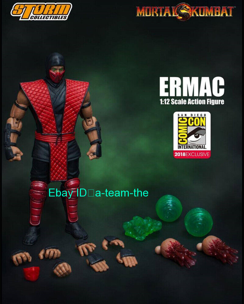 Storm Toys Mortal Combat Red Ninja ERMAC 2018 SDCC 1/12 Scale Male