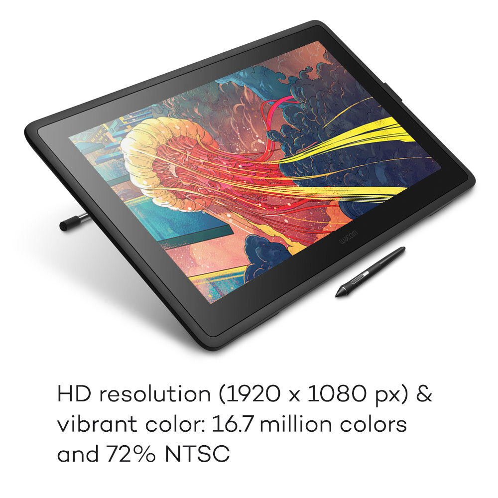 Wacom Cintiq 22 Full HD Drawing Monitor, UDTK2260K0A, Certified