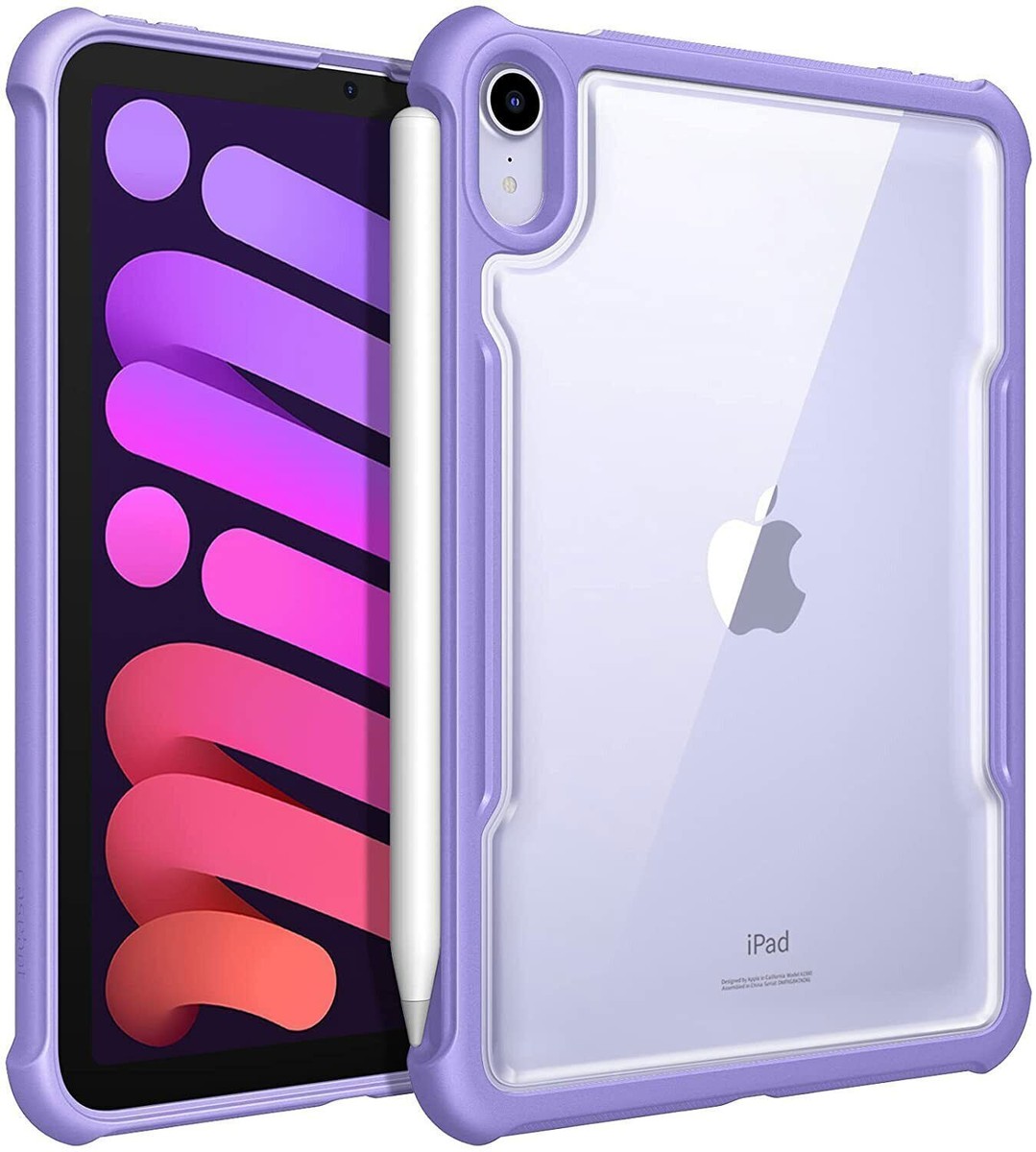 Hybrid Back Case for iPad Mini 7 (A17 Pro) 2024/iPad Mini 6 Clear