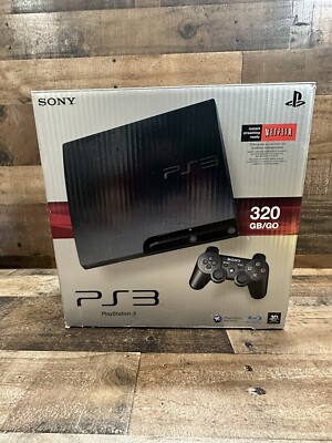 Sony PlayStation 3 Slim 320GB /GO Console - Charcoal Black Tested