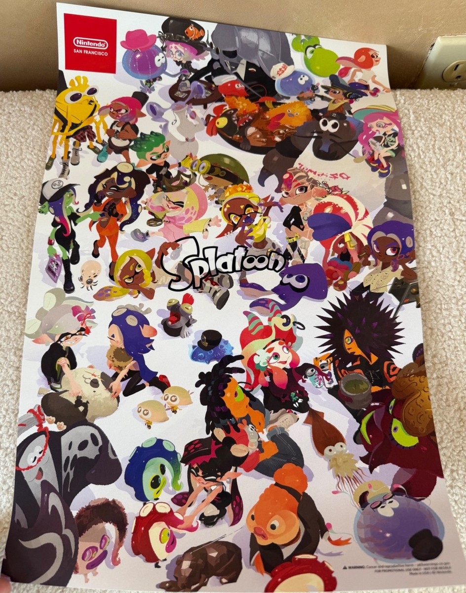 SPLATOON 10TH ANNIVERSARY LIMITED EDITION POSTER NINTENDO SAN