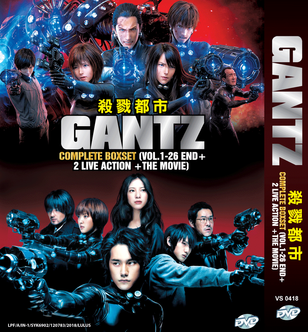 DVD ANIME GANTZ Complete Vol.1-26 End +2 Live Action + The Movie