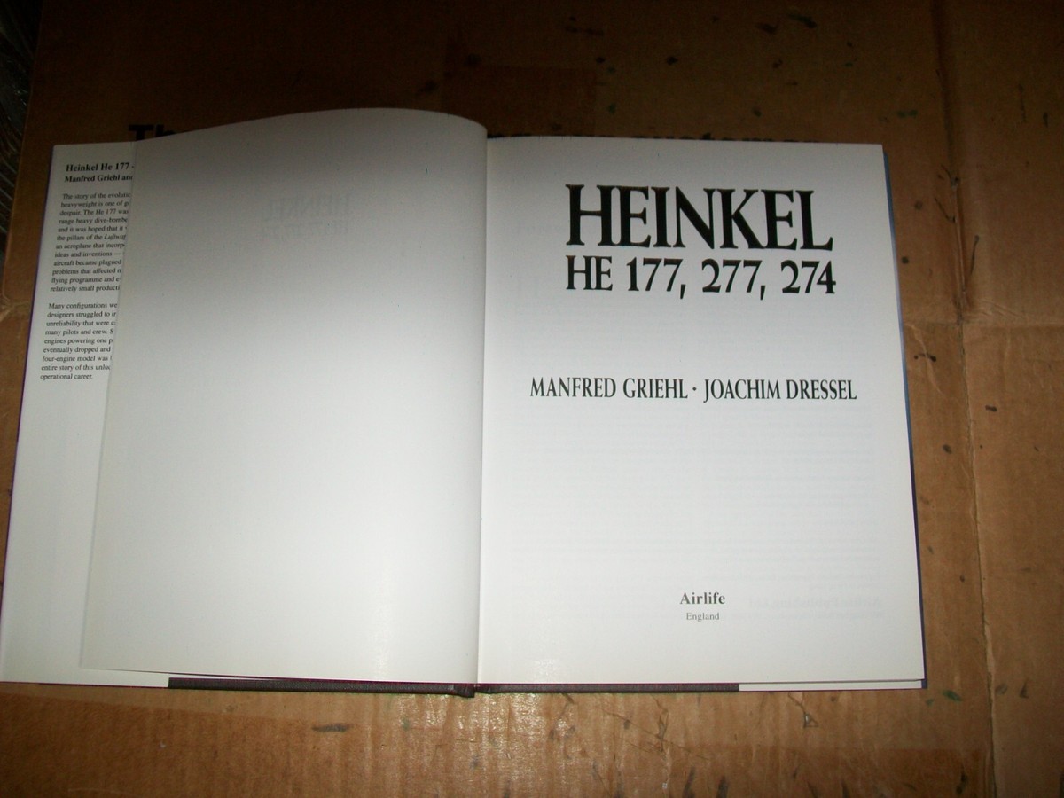 Heinkel HE177, 277, 274 Book 1998 | eBay