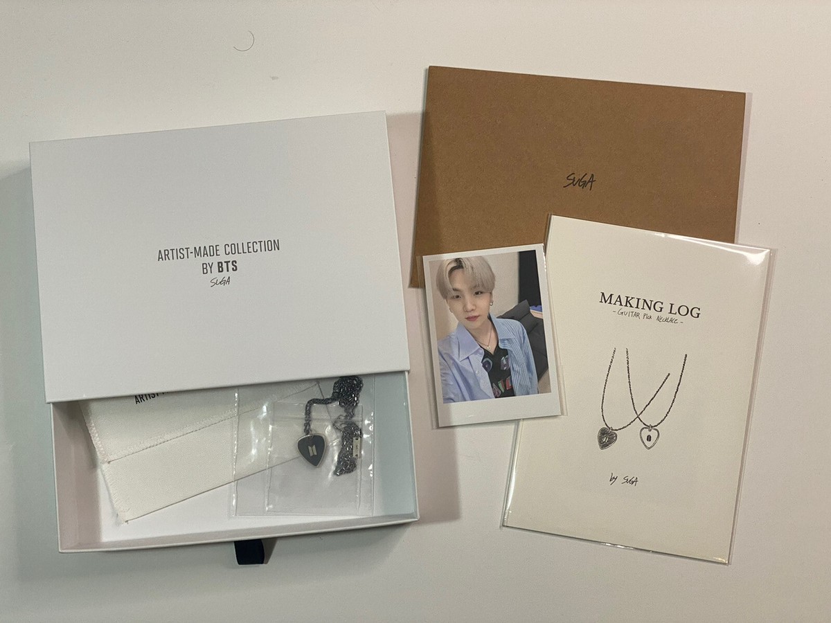 BTS Artist Made Collection Guitar Pick Necklace by Suga [US Seller