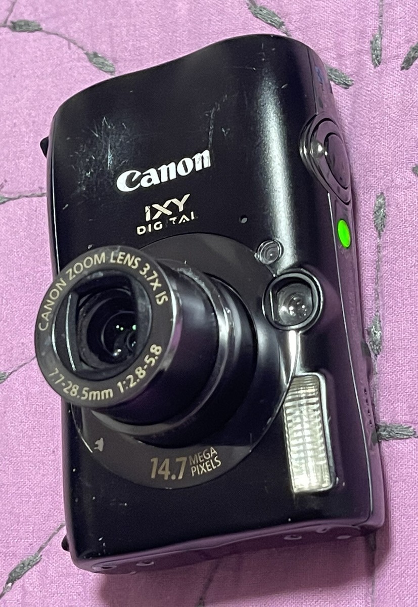 Canon IXY Digital 3000IS Camera Black PC1332 3000 IS **Lens Issue