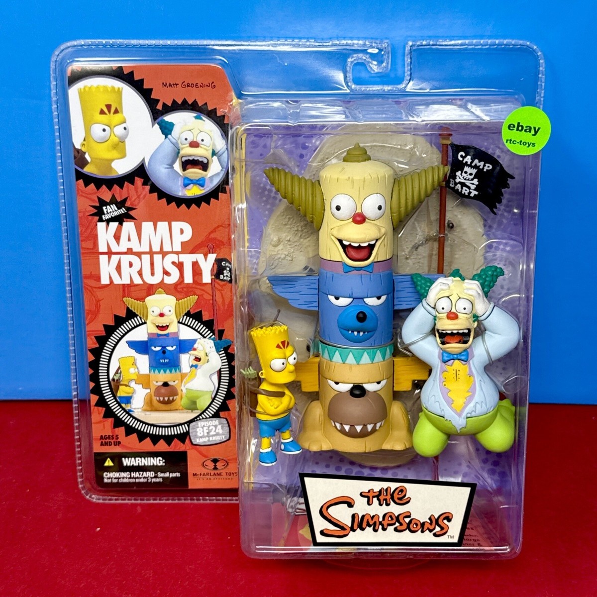 McFarlane The Simpsons Kamp Krusty Bart & Krusty Series 1 New 2007